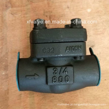 API602 Aço de carbono forjado A105 Válvula de retenção NPT